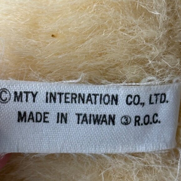Vintage MTY Taiwan Teddy Bear 10" Beige Brown Stuffed Plush Toy Soft Clippings - Picture 2 of 5